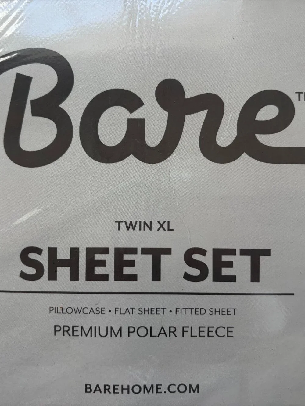 NWT Premium Polar Fleece Sheet Set By Bare Home, Twin XL, White